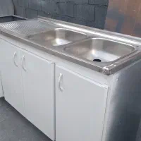 کابینت زیر سینک وسینک دوقلو
