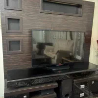 میز تلویزیون همراه با شلف