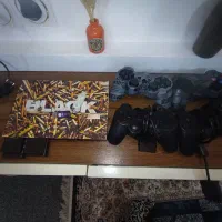 ps2پلی استیشن۲ همراه ۴ دسته و ۳ فلش