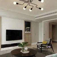 لوستر سقفی ۸ شعله فرانسوی مولکولی مینیمال|لوستر و چراغ آویز|تهران, ستارخان|دیوار
