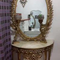اینه شمعدان برنز