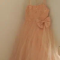 لباس عروس دخترانه صورتی نو و سالم