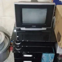 مشعل گاز، تلویزیون همراه میز و. ،زنجیر لیوان استیل