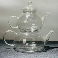 کتری قوری پیرکس شعله مستقیم کار وارداتی|قوری، کتری، قهوه‌ساز دستی|کرج, گلشهر|دیوار