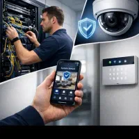 نصاب دوربین. برقکاری. برق