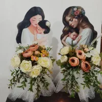 گل روز مادر دسته گل عروس|گل مصنوعی|میاندوآب, |دیوار