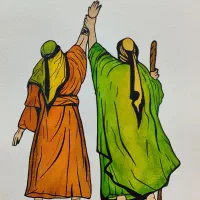 نقاشی آبرنگ غدیر