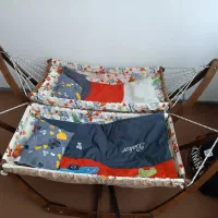 گهواره چوبی و برقی|اسباب و اثاث بچه|سقز, |دیوار