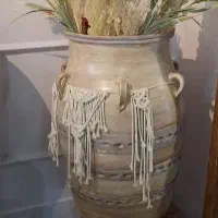 وسایل منزل ،دکوری ،گلدان پتینه بزرگ
