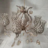 2عدد لوستر طلایی