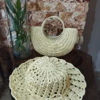 سفارش ست کیف و کلاه رافیا در طرح و رنگ دلخواه