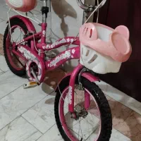 دوچرخه 16 صورتی رنگ کم کارکرد معاوضه با دوچرخه 26