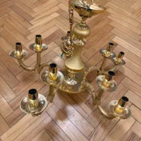 لوستر ۵ شاخه طلایی