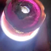 مهره گردنی یاقوت باستانی با تغییر رنگ