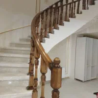 اجرای پله و نرده چوبی|خدمات پیشه و مهارت|خمین, |دیوار