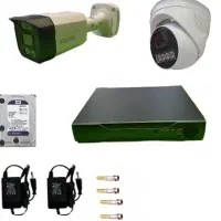 2عدد دوربین +دستگاه ۴کانال۵مگاپیکسل ++تشخیص چهره