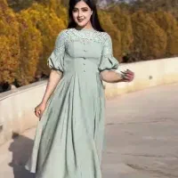 لباس مجلسی شیک جدید رنگ کرم