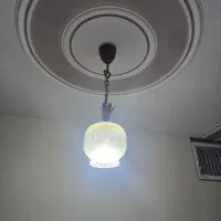 لوستر تک شعله شیشه ای سقفی