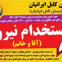 استخدام نیروی کارگر ساده در شرکت تولیدی سیم و کابل|استخدام صنعتی، فنی، مهندسی|ایوانکی, |دیوار