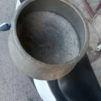 دیگچه قدیمی مسی|ظروف پخت‌وپز|خرمدره, |دیوار