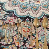 قاشق سکه مهر دکمه قدیمی|کلکسیون سکه، تمبر، اسکناس|یزد, |دیوار