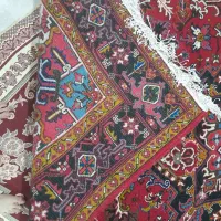 فرش دستبافت ۹ متری هریس اصل تازه و ضخیم فروش فوری|فرش|مهربان, |دیوار