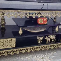 میزتلوزیون و ساعت ایستاده برنز