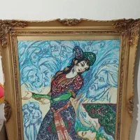 تابلو هنری دست بافت کوبلن|تابلو فرش|شیراز, هفت تنان|دیوار