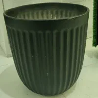 گلدان مشکی سفالی