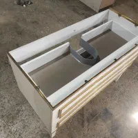 کابینت روشویی تمام پی وی سی با ریل تاندومی|لوازم سرویس بهداشتی|فردیس, انبار نفت|دیوار