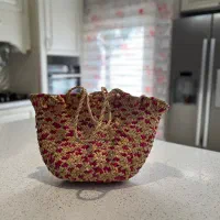 سبد حصیری شیک و خاص|صنایع دستی و سایر لوازم تزئینی|تهران, المهدی|دیوار