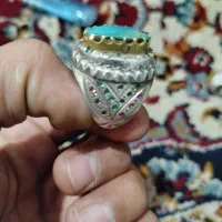 انگشتر فیروزه ،شجر،شرف شمس اتیغه با نقره عیار بالا