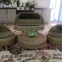 ست چهارتیکه حصیری نو
