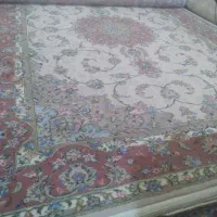 جفت فرش گل ابریشم دستباف کاشان|فرش|کاشان, یحیی آباد|دیوار