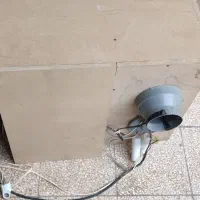 ماینر سوخته همراه باکس و وفن وکابل لن