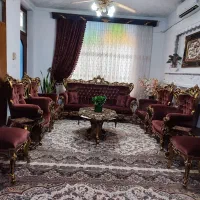 مبل سلطنتی ۹ نفره + پرده ست مجلل