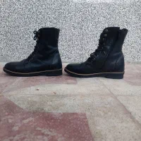 بوت چرم بغل زیپ شماره۳۶