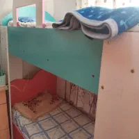 تخت دوطبقه با تشک|تخت و سرویس خواب|رشت, سیا اسطلخ|دیوار