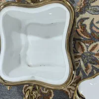 ظروف پذیرایی سفید طلایی|ظروف سرو و پذیرایی|سبزوار, زینبیه|دیوار