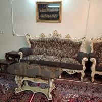 مبلمان سلطنتی ۱۰نفره با ۲تا جلومبلی و۲تاعسلی|مبلمان خانگی و میز عسلی|تهران, آبشار|دیوار