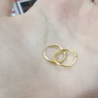 گوشواره طلا حلقه ای ساده|جواهرات|تهران, حشمتیه|دیوار