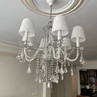 لوستر ۶ شاخه کریستال