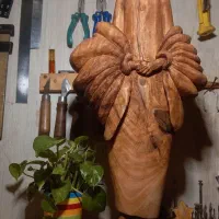 مجسمه چوبی دستساز|مجسمه، تندیس، ماکت|کیاشهر, |دیوار