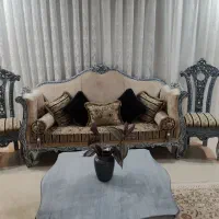 مبلمان سلطنتی هفت نفره پتینه وناهار خوری هشت نفره