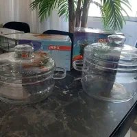 قابلمه پیرکس فرانسه مخصوص پخت و پز سرو نو با جعبه