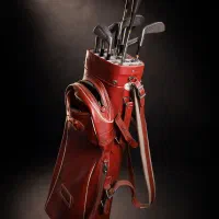 چوب گلف و کیف ست دانلوپ قدیمی