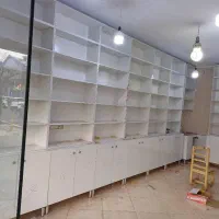 کتابخانه ،شلف ،قفسه چوبی ،دکورر|کتابخانه، شلف، قفسه‌های دیواری|قزوین, |دیوار