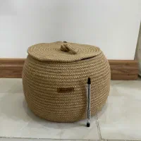 بانکه برنج زیر بشقابی سبد جاشمعی سفالی