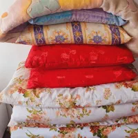 چهار دست لحاف تشک با بالشت و یه پتوی گلبافت دونفره