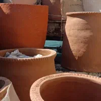 تنور گلی پخته شده برای باغ روستا ویلا کبابی